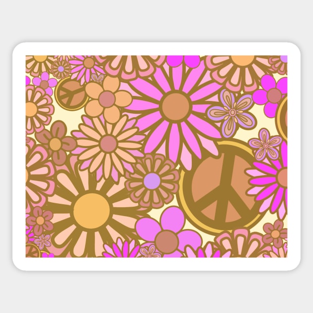 Pastel flower power Sticker by RobotUnicorn333